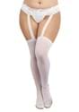 Womens Plus Size White Stretch Lace Garter Belt